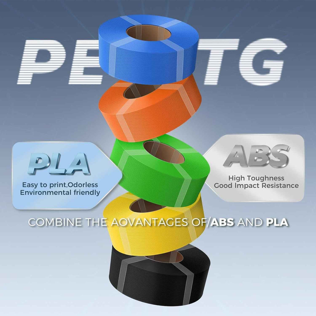 Creality CR PETG 1.75mm 1kg Refil Sem Carretel