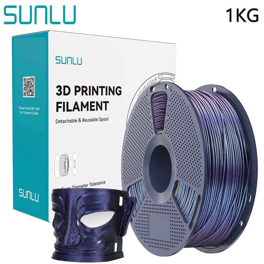 Filamento para Impressora 3D SUNLU PLA Série Galáxia 1.75mm 1KG