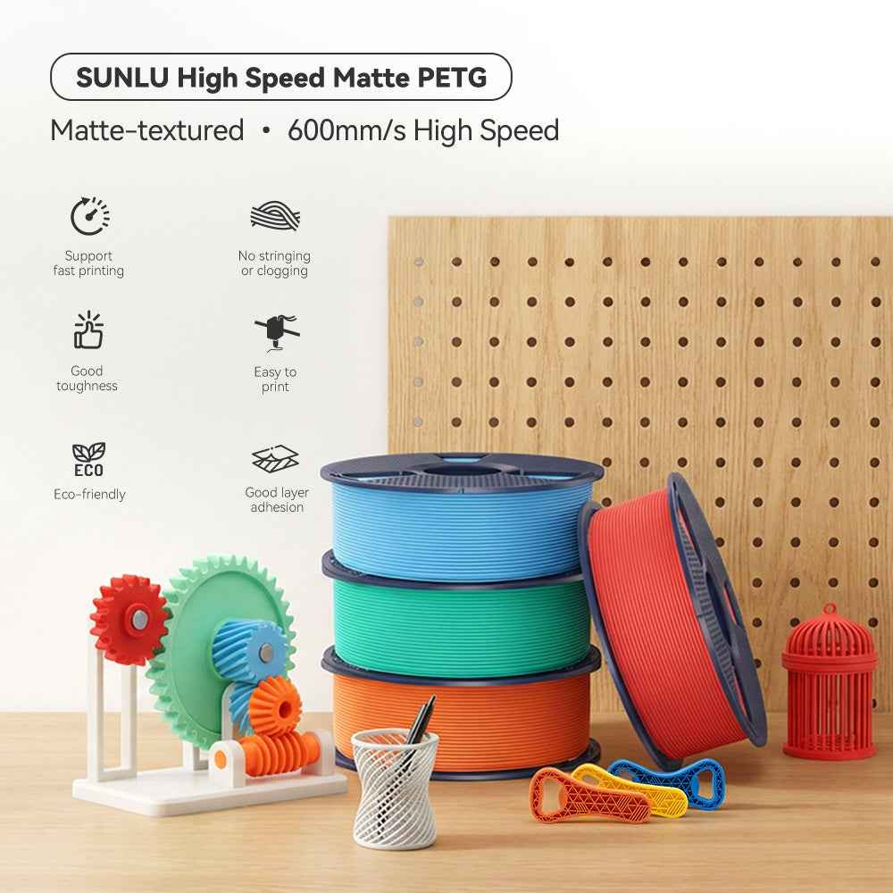 SUNLU PETG Matte Filamento 3D 1.75mm 1kg